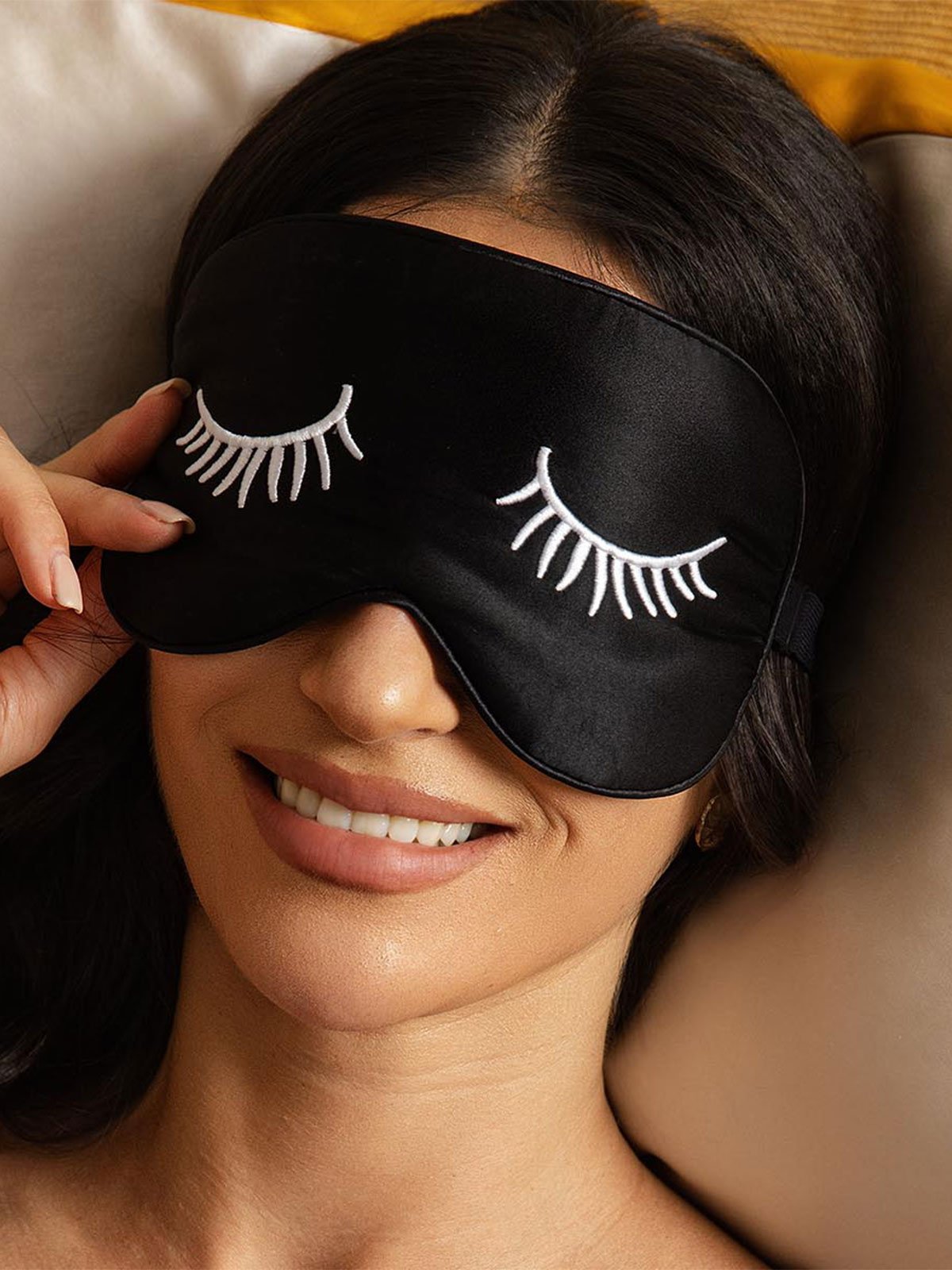 [WeißeWimpern] SilkSilky-DE Reine Seide Eye Mask 001