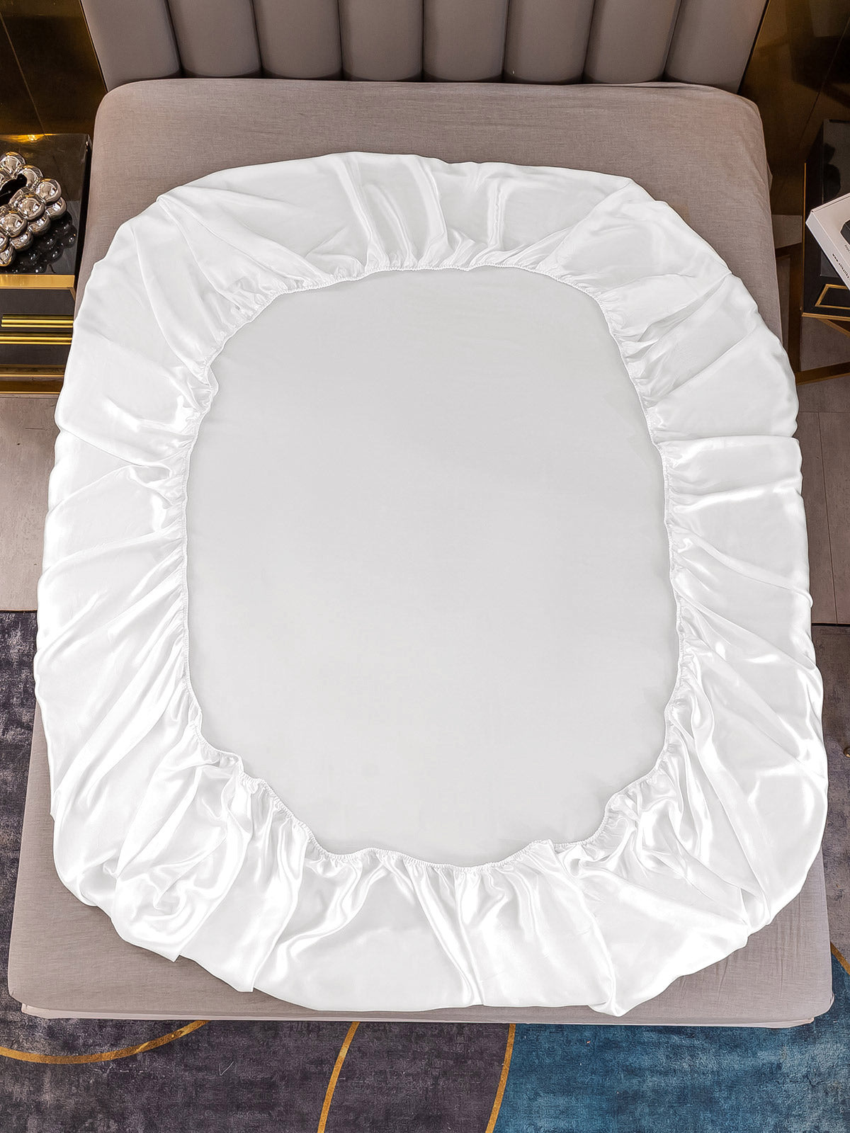 [Weiß] SilkSilky-DE 19Momme Reine Seide Sheet 003