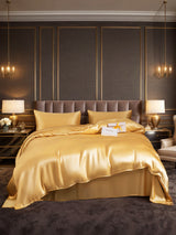 [Champagner] SilkSilky-DE 19Momme Bettwäsche Sets 001