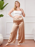 SilkSilky DE Reine Seide Plus Size Womens Pants Champagner 001