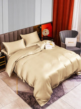 [Beige] SilkSilky-DE 22Momme Bettwäsche Sets 003