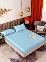 [Hellblau] SilkSilky-DE 19Momme Bettwäsche Sets 001