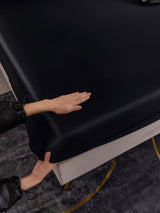[Schwarz] SilkSilky-DE 19Momme Spannbettlaken 006