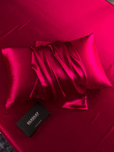[Rotwein] SilkSilky-DE 30Momme Reine Seide Pillowcase 004