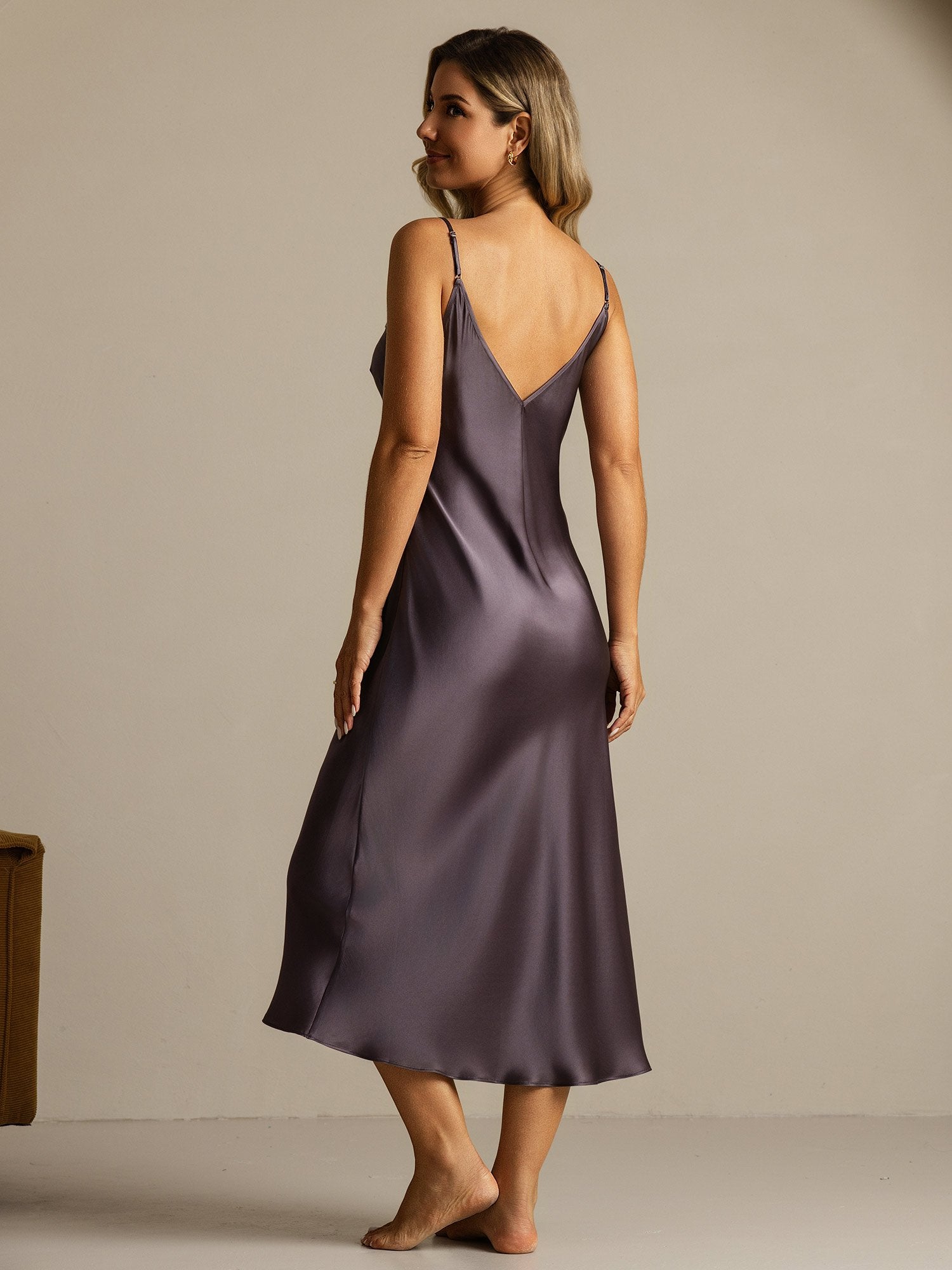 [Lilagrau] SilkSilky-DE Reine Seide Nightgown 002