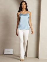 [Graublau] SilkSilky-DE Spaghetti Strap Cami Top 003