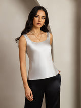 [Silber] SilkSilky-DE Sleeveless Cami Top 001