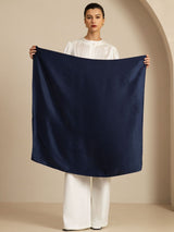 [Dunkelblau] SilkSilky-DE Pure Silk Scarf 003