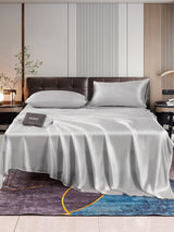[Silber] SilkSilky-DE 22Momme Reine Seide Bedding Set 001,
