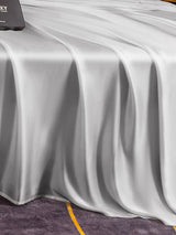 [Silber] SilkSilky-DE 25Momme Reine Seide Bedding Set 005