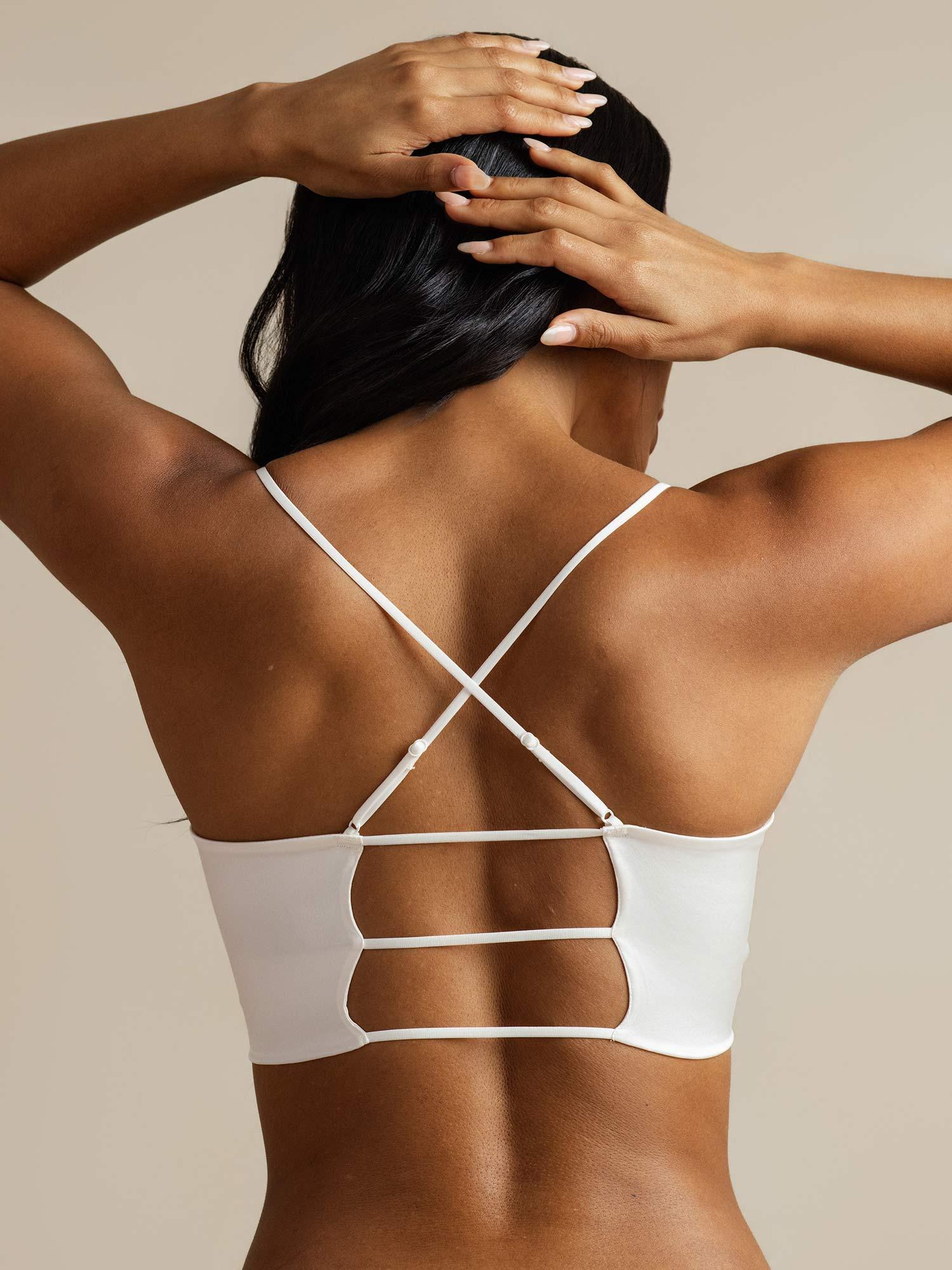 [Weiß] SilkSilky-DE Reine Seide Bra 002