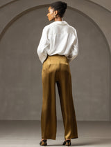 [Braun] SilkSilky-DE 19Momme Seide Womens Pants 002