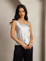 [Silber] SilkSilky-DE Sleeveless Cami Top 005