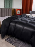 SilkSilky DE 25Momme Reine Seide Duvet Cover Schwarz 002