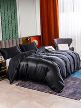 [Schwarz] SilkSilky-DE 25Momme Bettwäsche Sets 004