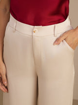 [Beige] SilkSilky-DE Womens Pants 004