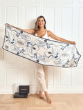 SilkSilky DE Reine Seide Scarf Blau 004