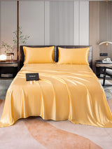 [Champagner] SilkSilky-DE 22Momme Reine Seide Bedding Set 001,