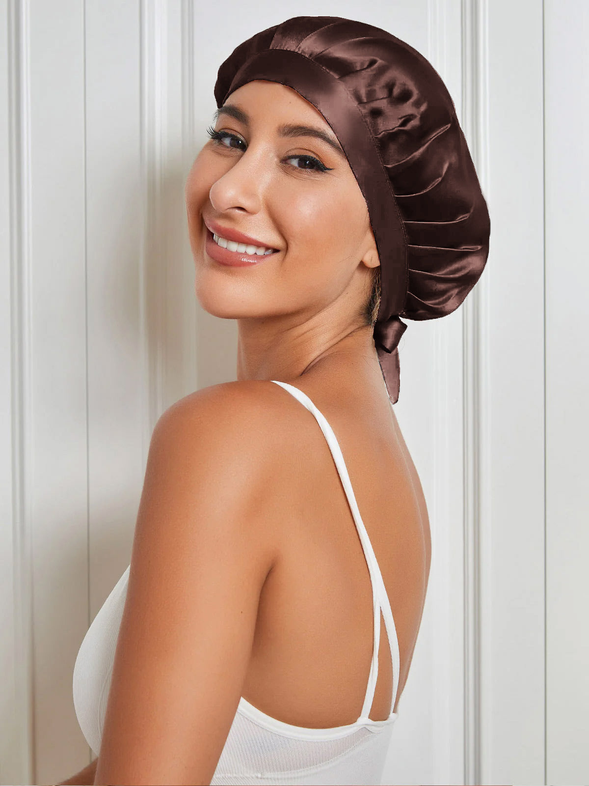 [Kaffee] SilkSilky-DE Reine Seide Sleep Cap 004