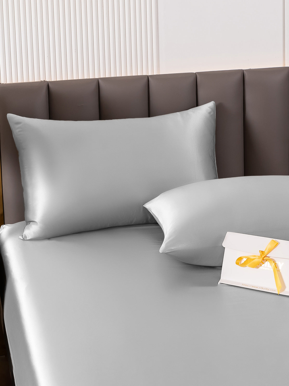 [Silber] SilkSilky-DE 22Momme Reine Seide Pillowcase 003