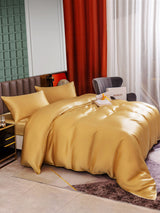 [Champagner] SilkSilky-DE 25Momme Bettwäsche Sets 006