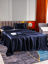 [Dunkelblau] SilkSilky-DE 22Momme Bettwäsche Sets 003