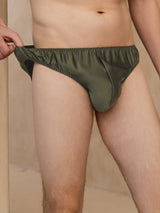 [Grün] SilkSilky-DE Mens Underwear 004