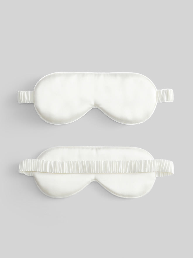 [Weiß] SilkSilky-DE 19Momme Reine Seide Eye Mask 005