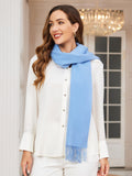 SilkSilky DE Wolle Scarf Hellblau 002