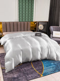 SilkSilky DE 25Momme Reine Seide Duvet Cover Silber 002