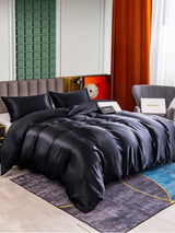 [Schwarz] SilkSilky-DE 25Momme Bettwäsche Sets 001