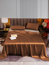 [Kaffee] SilkSilky-DE 22Momme Bettwäsche Sets 001