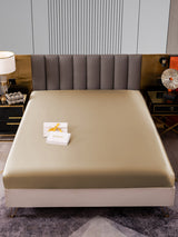 [Beige] SilkSilky-DE 22Momme Spannbettlaken 001
