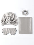 SilkSilky DE 19Momme Reine Seide Pillowcase Set Silber 005