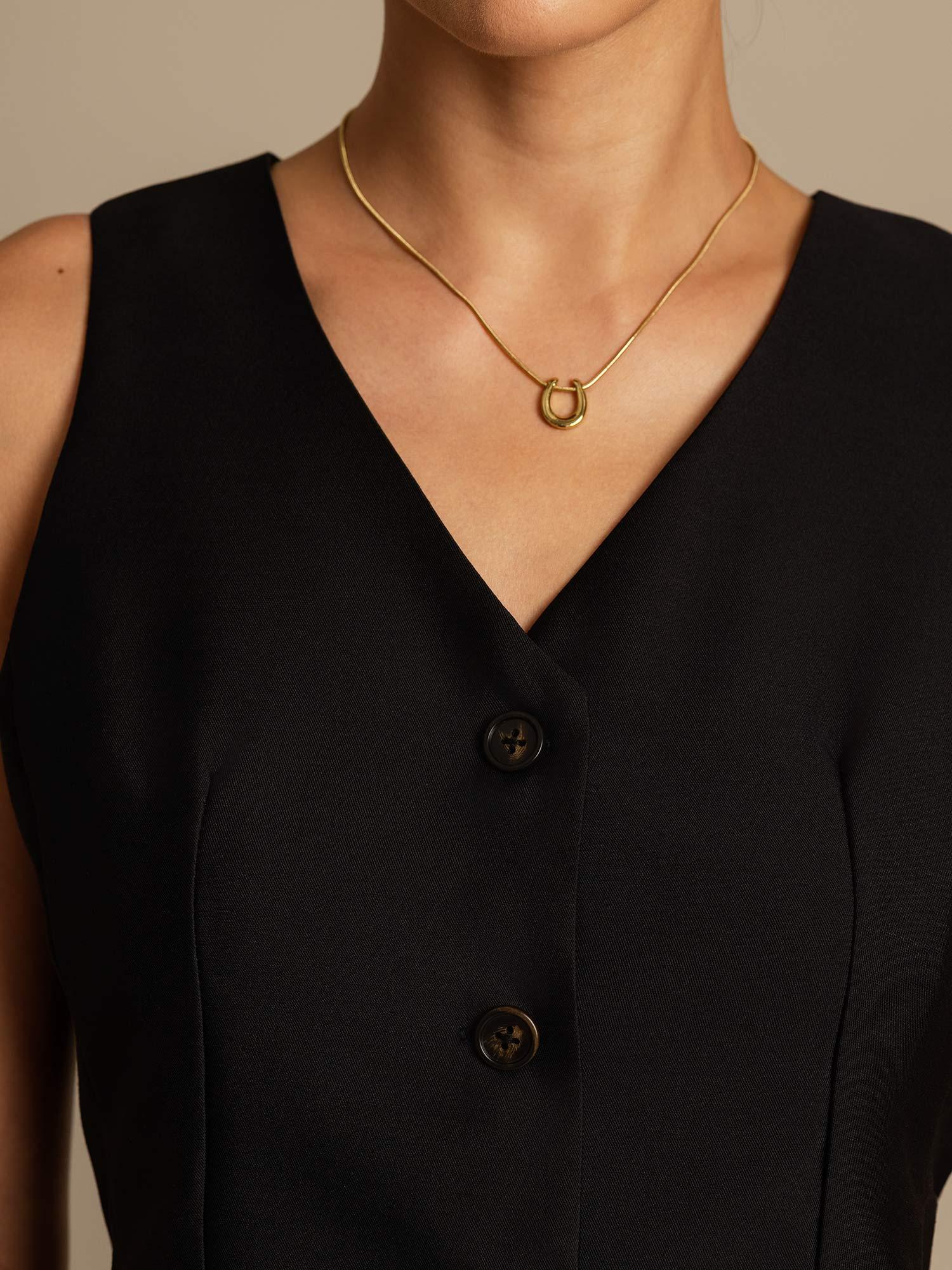 [Grau] SilkSilky-DE 32Momme Silk-Wool Blend V Ausschnitt Damenweste 003,