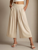[Beige] SilkSilky-DE 19Momme Seide Womens Pants 001