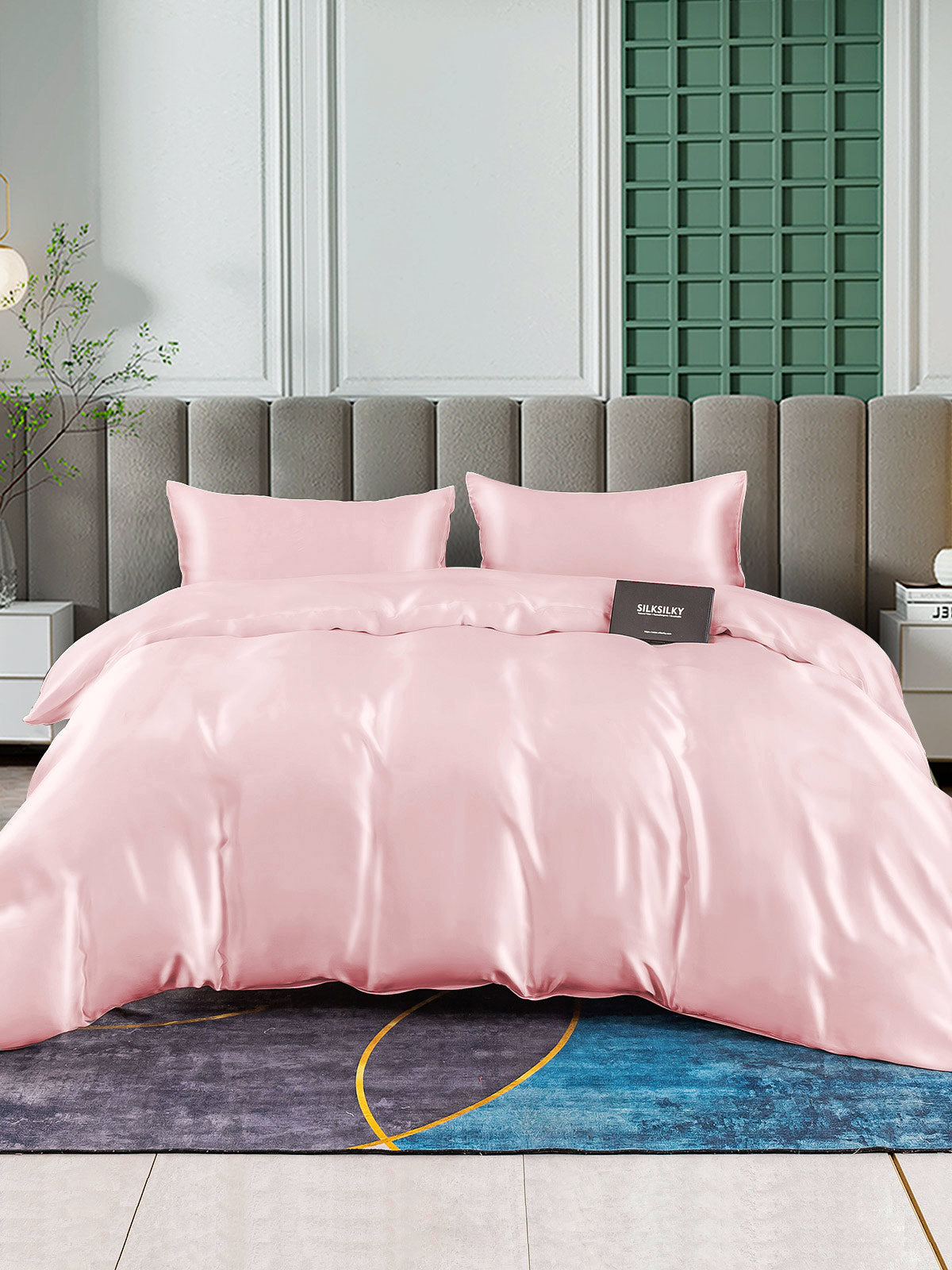 [Rosa] SilkSilky-DE 25Momme Reine Seide Bedding Set 002