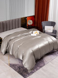 SilkSilky DE 22Momme Reine Seide Duvet Cover Grau 002