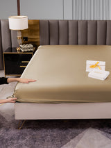 [Beige] SilkSilky-DE 22Momme Spannbettlaken 006