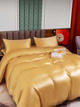 [Champagner] SilkSilky-DE 25Momme Bettwäsche Sets 005