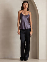 [Lilagrau] SilkSilky-DE Spaghetti Strap V Neck Cami Top 003