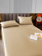 [Beige] SilkSilky-DE 22Momme Bettwäsche Sets 005