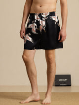 [Schwarz] SilkSilky-DE Mens Sleep Bottoms 001