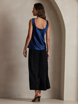 [Dunkelblau] SilkSilky-DE Sleeveless Cami Top 002