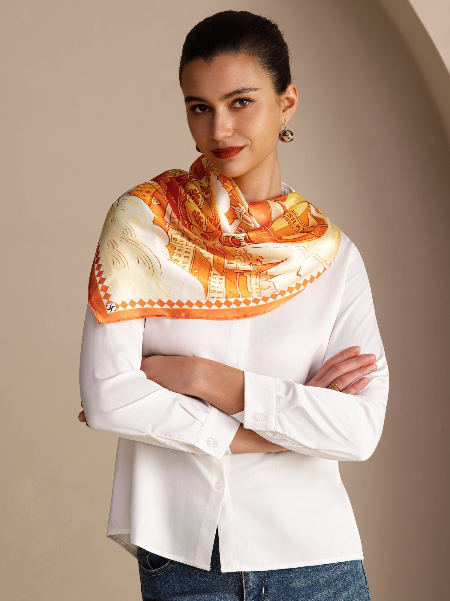 [Gelber Ballon] SilkSilky-DE Scarf 002