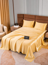 [Champagner] SilkSilky-DE 22Momme Reine Seide Bedding Set 002,