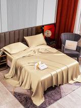 [Beige] SilkSilky-DE 22Momme Reine Seide Bedding Set 002,