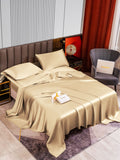 SilkSilky DE 22Momme Reine Seide Bedding Set Beige 002