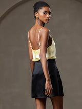 [Hellgelb] SilkSilky-DE Sleeveless V Neck Cami Top 002