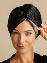 [Schwarz] SilkSilky-DE Haarturban 001